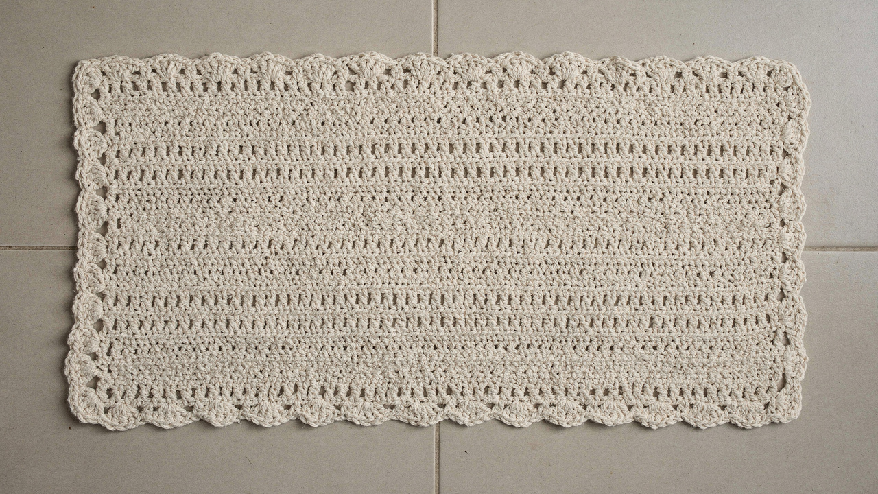 Conheça o truque mestre por trás do tapete de crochê retangular perfeito