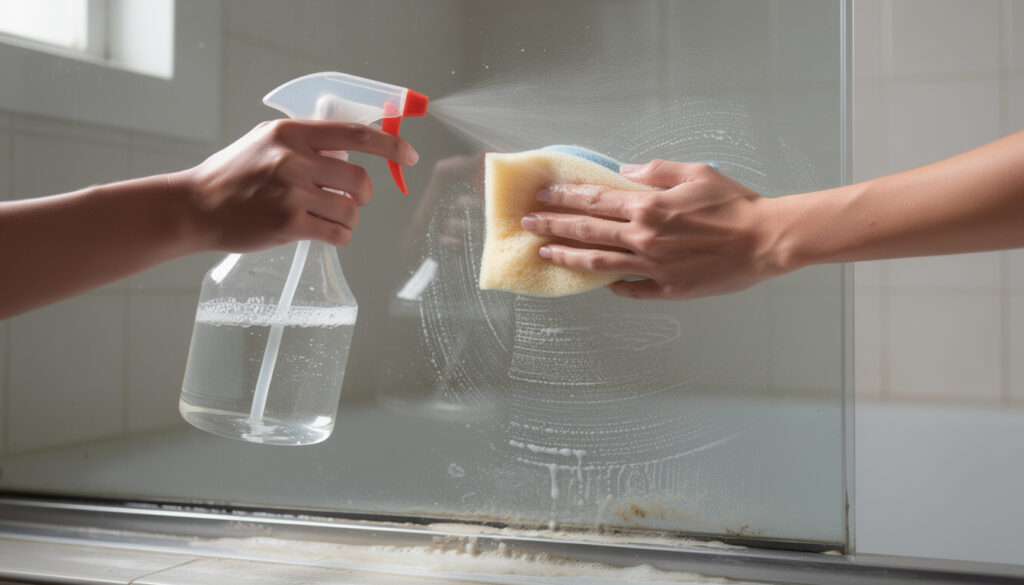 Uso correto do vinagre no box do banheiro evita oxidação e conserva metais e vidro