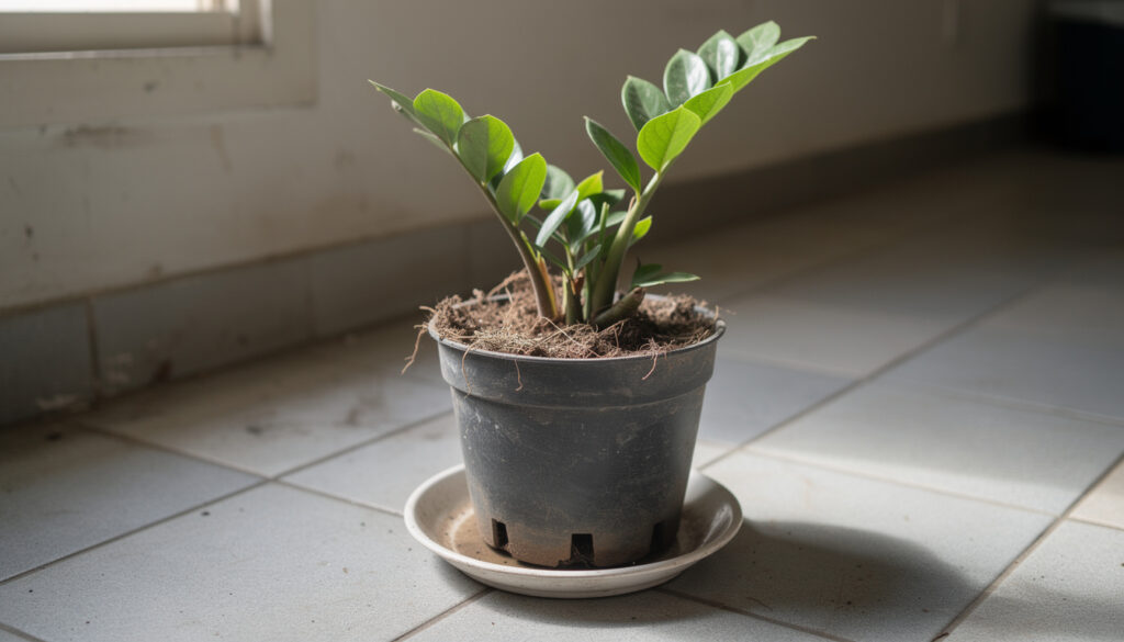 Por que a zamioculca para de crescer e o ajuste simples que evita folhas amareladas