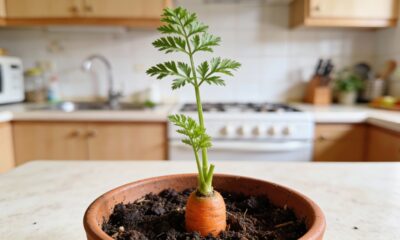 A cenoura que nasce do próprio topo e surpreende quem tenta em casa