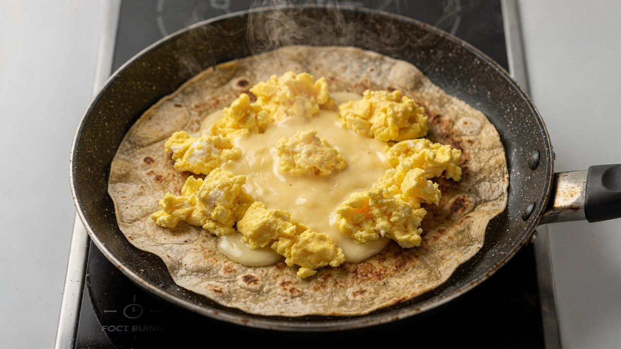 Adicione ovos na tortilha e você ficará surpreso com o resultado
