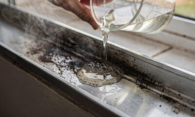 Como limpar trilhos de janela com vinagre quente e remover sujeira difícil