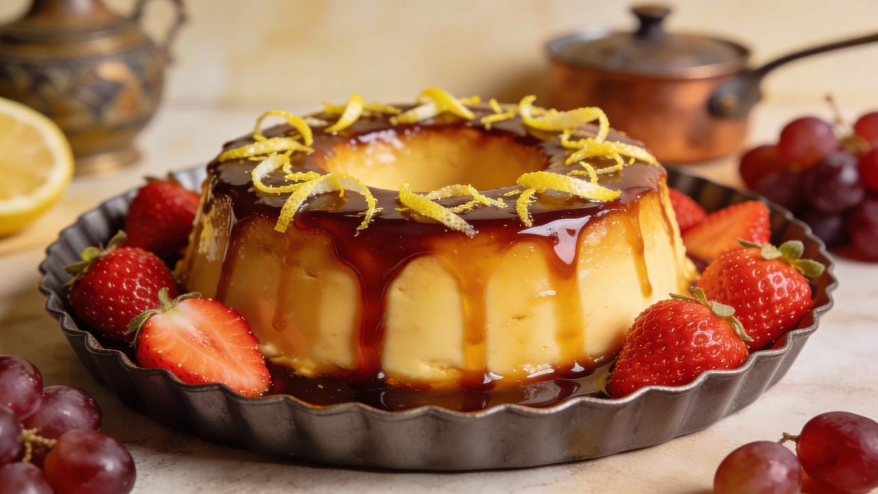 Pudim de 2 ingredientes vira destaque entre sobremesas práticas de 2026