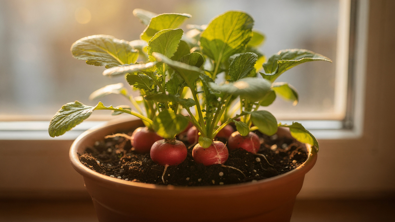 Plantar rabanete em vaso é simples e permite colher em apenas 28 dias em casa