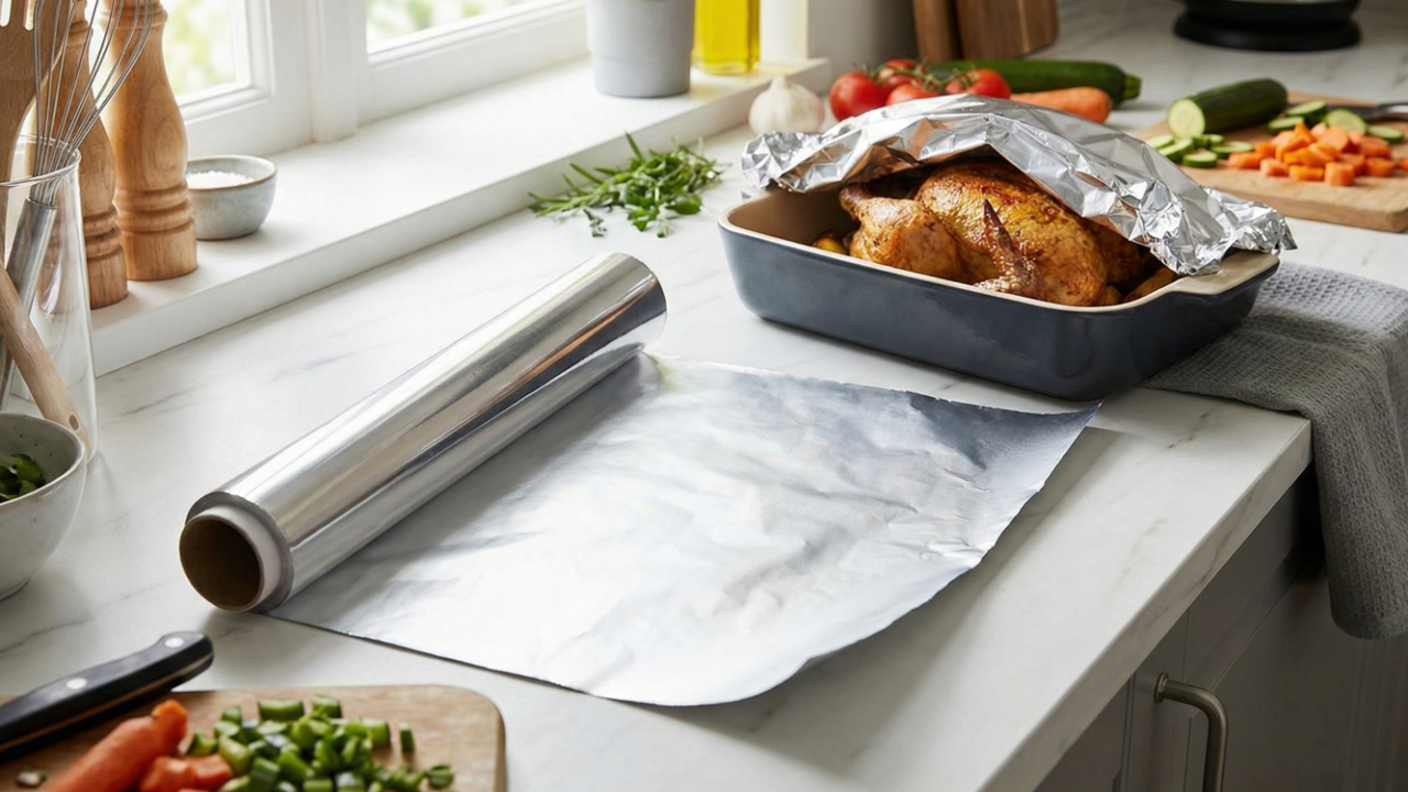 Papel-alumínio tem lado certo? Veja o que realmente muda entre o brilhante e o fosco