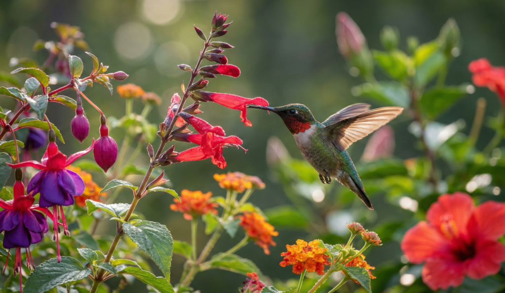 Essas flores são muito boas para atrair beija-flores