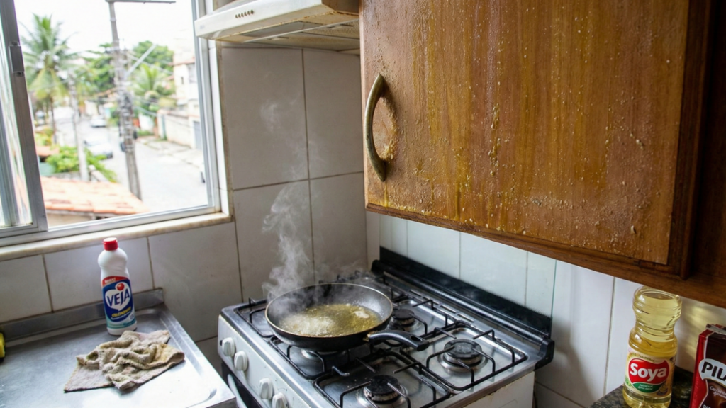 Conforme o uso acontece, o acumulo de gordura aparece