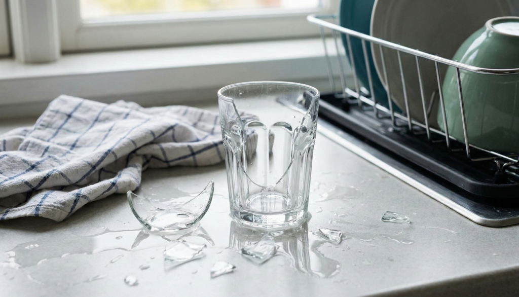 Todo mundo já teve um copo que quebrou do nada em algum momento aleatório do dia