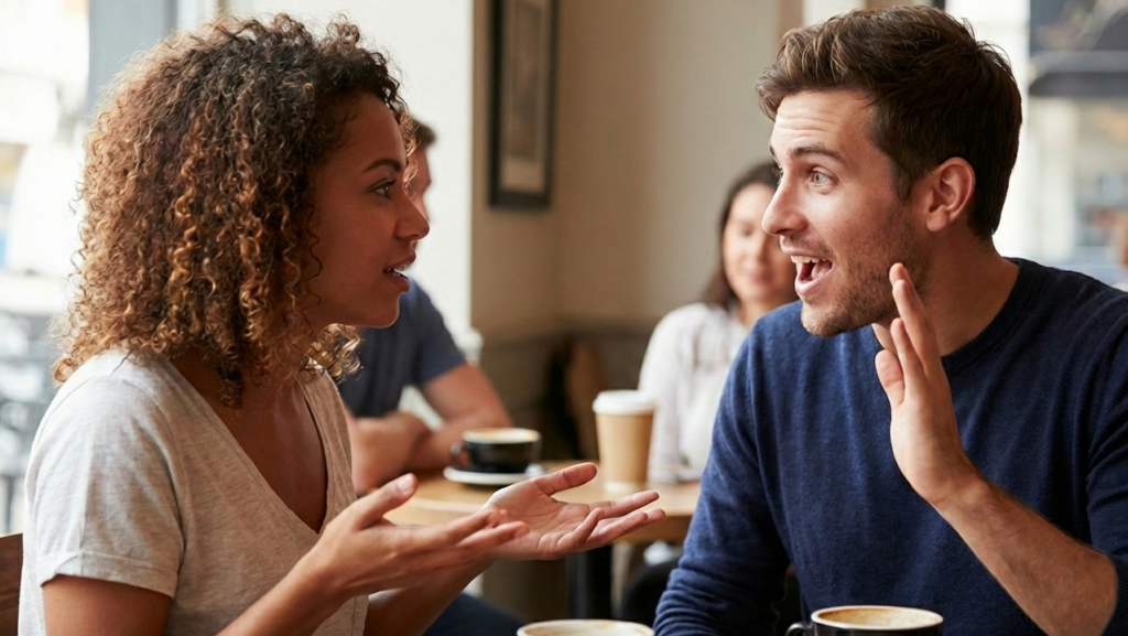 Algumas pessoas parecem não conseguir esperar sua vez de falar