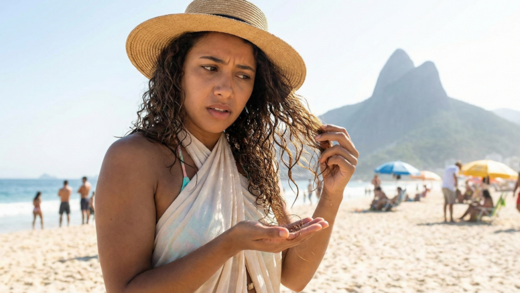 Queda de cabelo no verão: por que acontece e como controlar sem desespero
