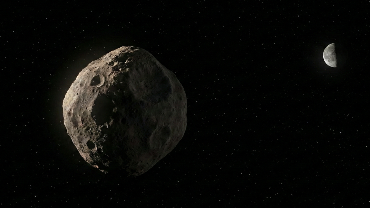 O asteroide 2024 YR4 mostrou grande possibilidade de impacto com a superfície lunar