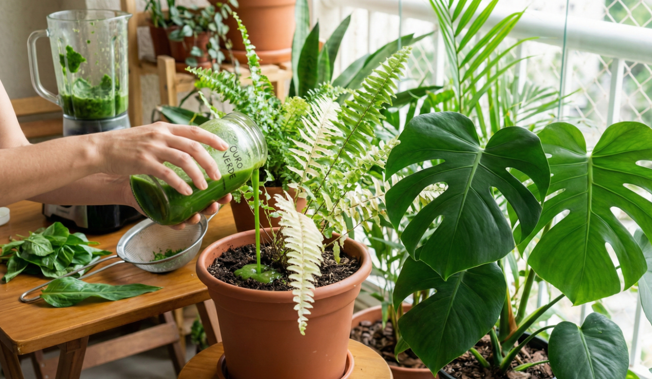 Essa mistura pode salvar suas plantas com facilidade
