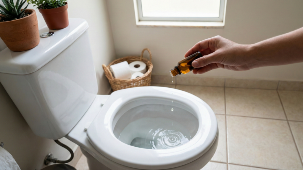 Algumas gotinhas disso já transformam seu vaso sanitário