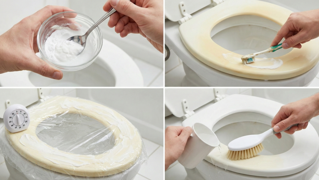 Poucos passos são o suficiente para deixar seu assento branquinho novamente