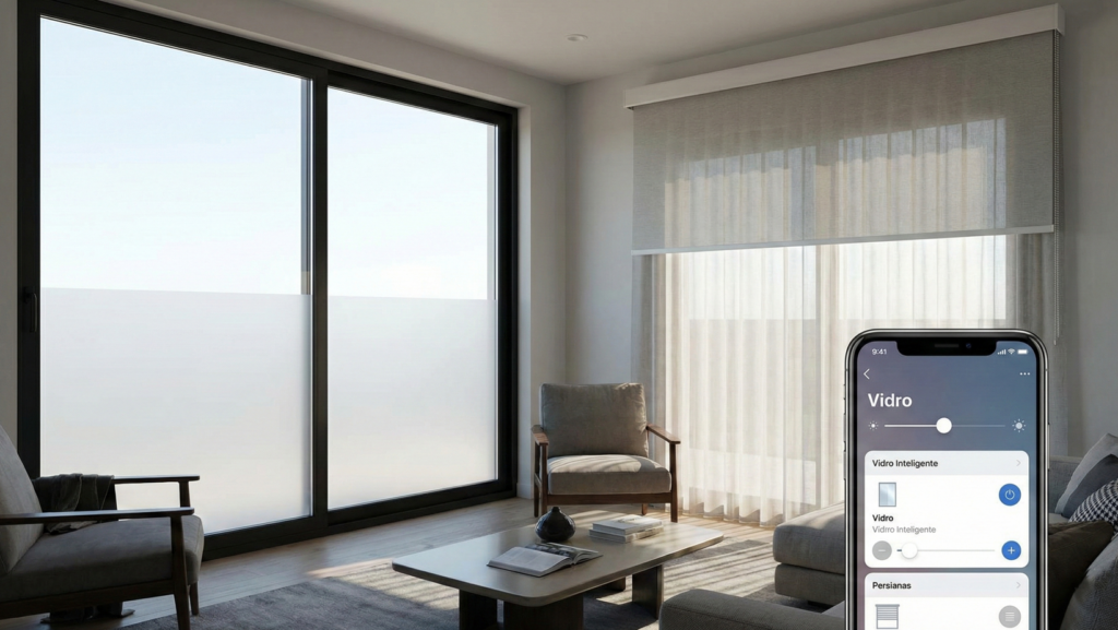 Vidros eletrônicos e persianas inteligentes estão substituindo as opções tradicionais