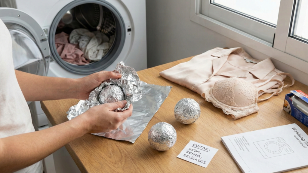 A preparação das bolinhas é simples, necessitando apenas a devida atenção ao uso em conjunto com roupas delicadas