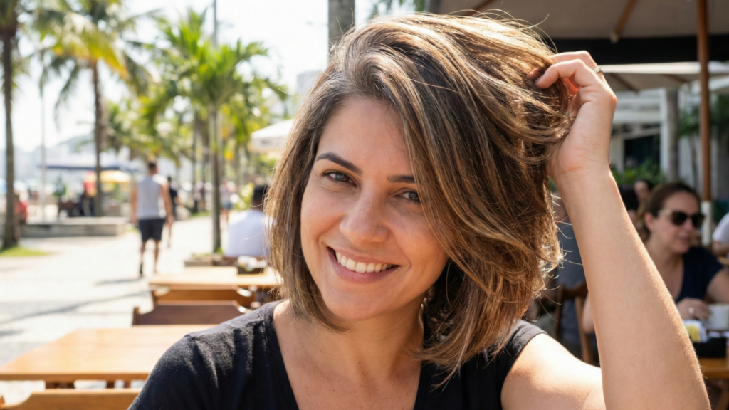 Com um simples penteado é possível esconder seus fios grisalhos com bastante estilo