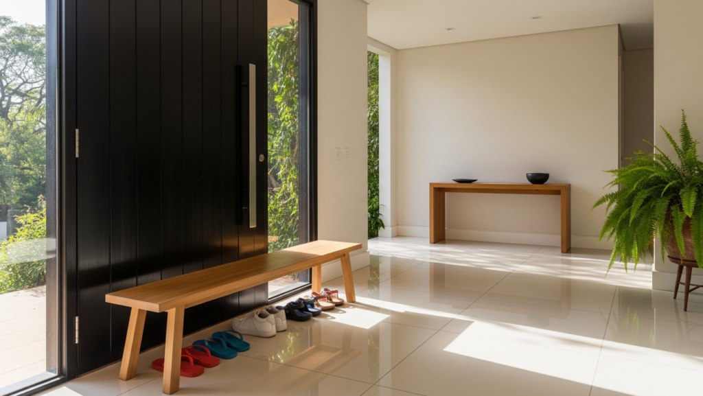 Menos objetos facilitam o controle da poeira e facilitam a limpeza