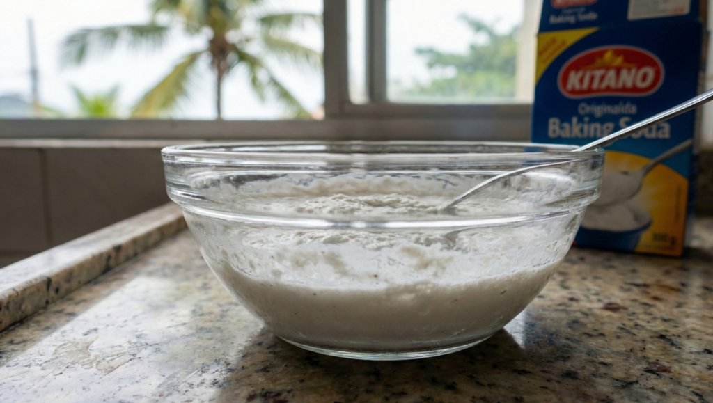 A pastinha de bicarbonato é um poderoso abrasivo eu limpa a boca do seu fogão em minutos sem muito esforço