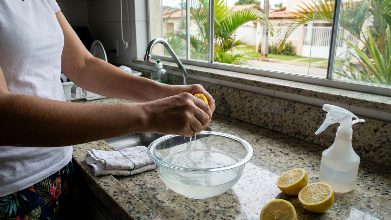 Vinagre com limão pode ser a salvação na sua limpeza doméstica