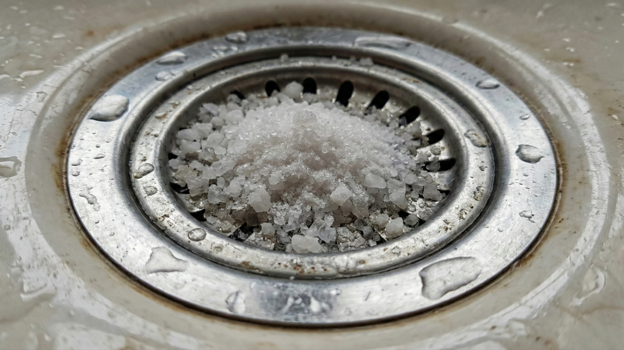 Sal no ralo pode sumir com aquele mau cheiro