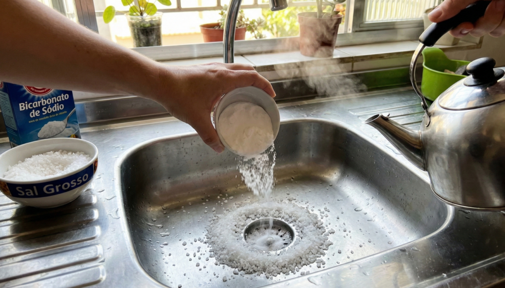 O bicarbonato pode ajudar em sujeiras mais pesadas