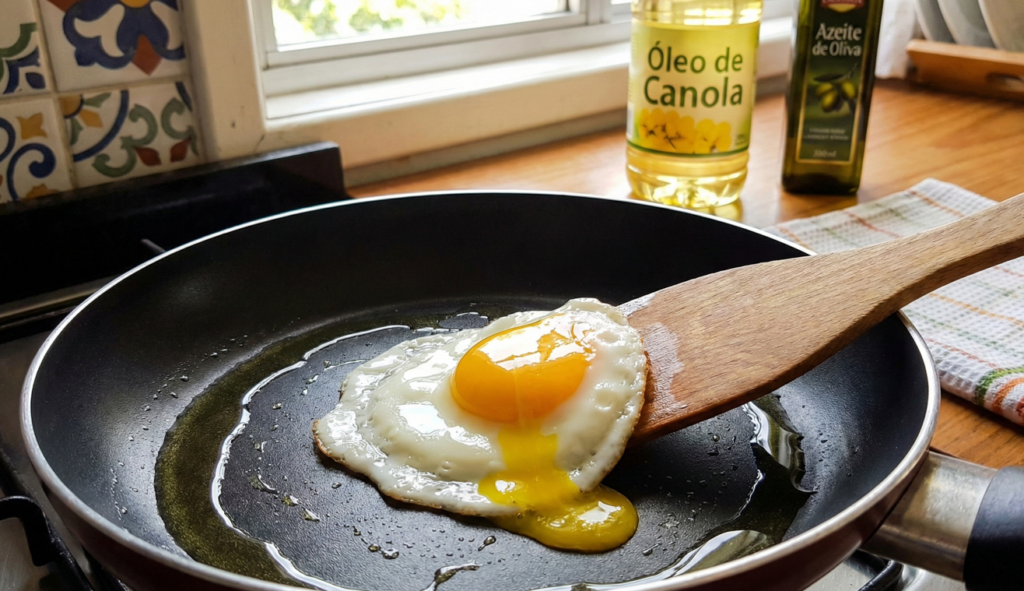 Fritar ovo é fácil, mas mantê-lo ainda mais saudável é melhor ainda
