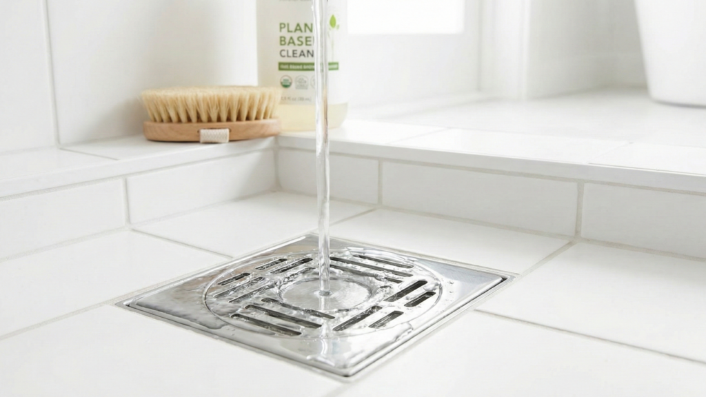 Após uma rápida limpeza, seu ralo já está pronto