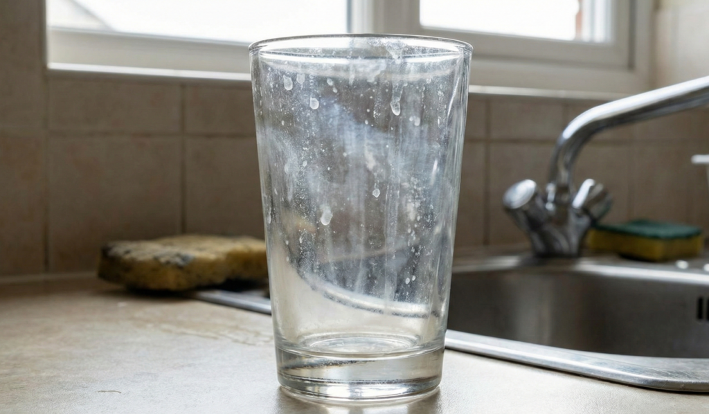 Manchas são causadas por acúmulo de minerais da água