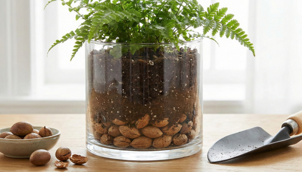 Adeus raiz apodrecida: esse reaproveitamento com caroço de azeitona ajuda o vaso a respirar melhor