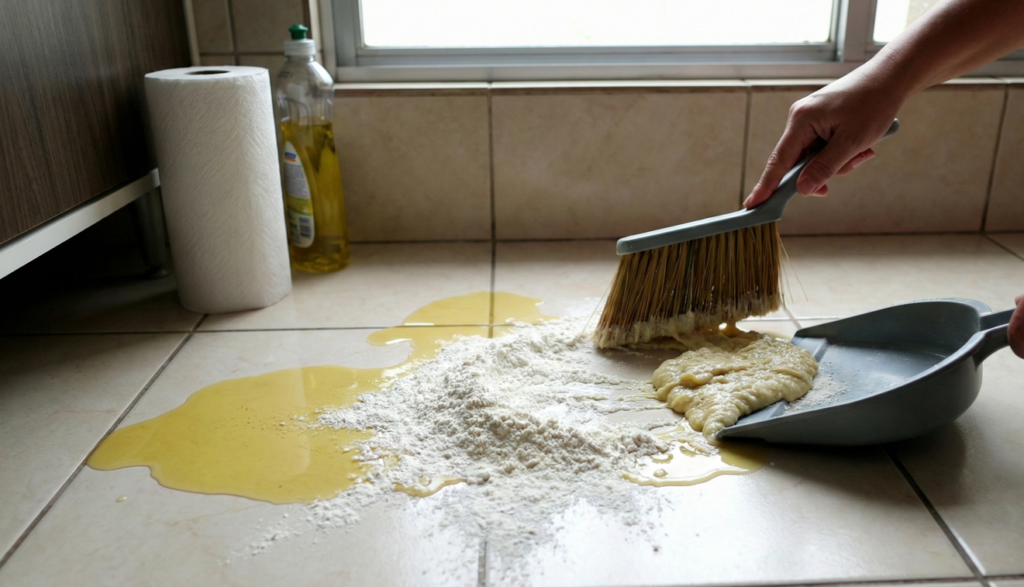 Truque fácil e rápido para limpar óleo derramado sem deixar vestígios de gordura