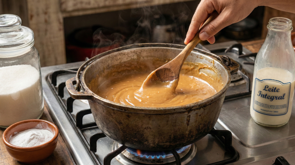 Esse doce de leite caseiro fica pronto em 10 minutos e é irresistível para comer de colher
