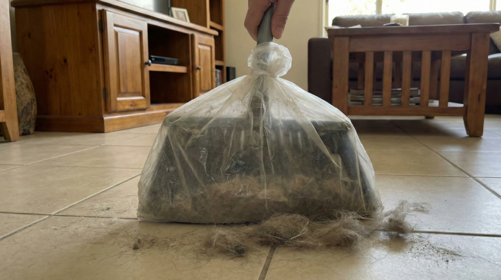 Colocar saco plástico na vassoura: para que serve e por que muita gente recomenda ao varrer