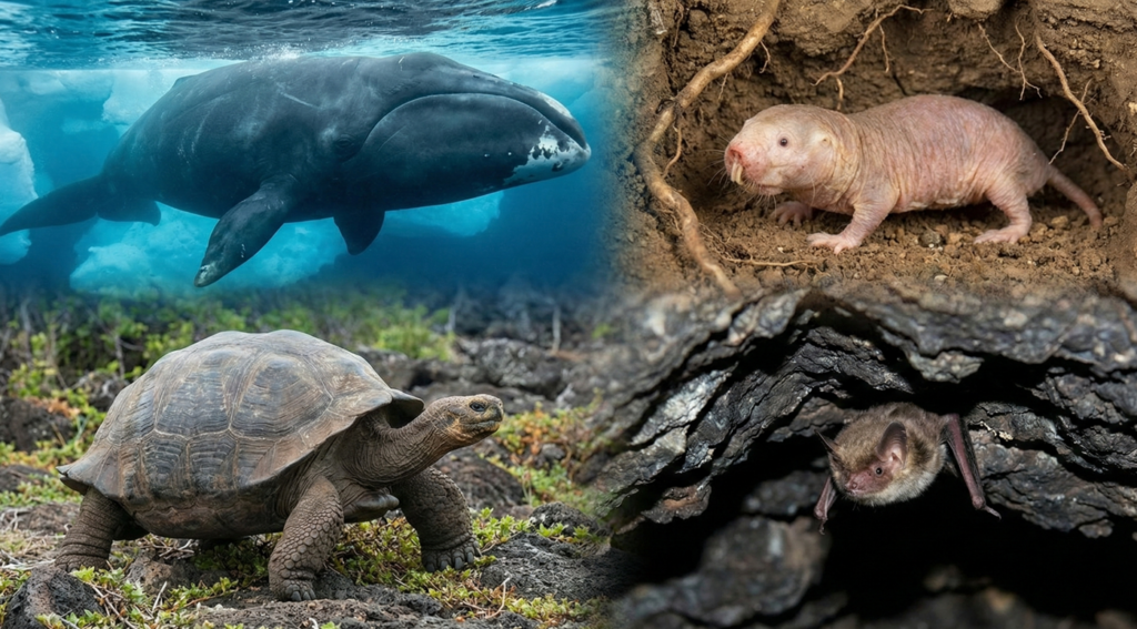 O enigma da longevidade animal: o que baleias, toupeiras e tartarugas ensinam sobre envelhecer melhor
