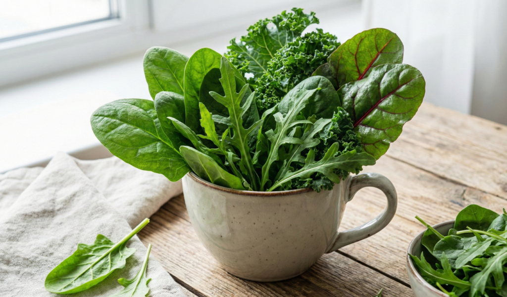 Como encaixar folhas verdes todos os dias na alimentação e aproveitar melhor ferro e vitaminas com truques simples