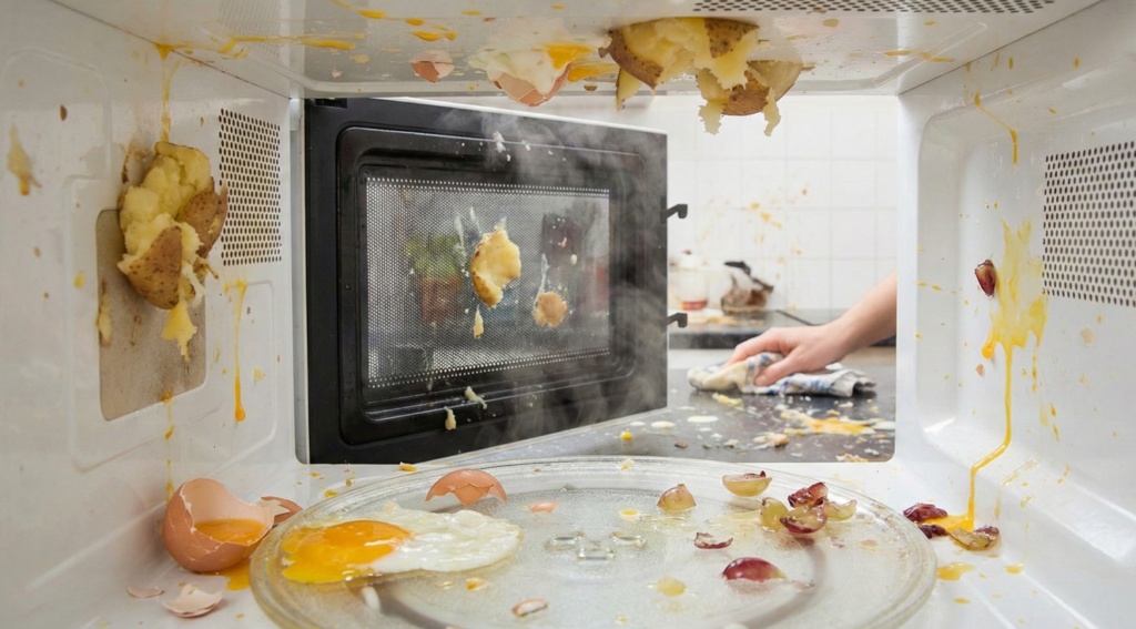 Estes 3 alimentos nunca devem ser colocados no micro-ondas: o risco real de explosão e queimaduras que pega todo mundo