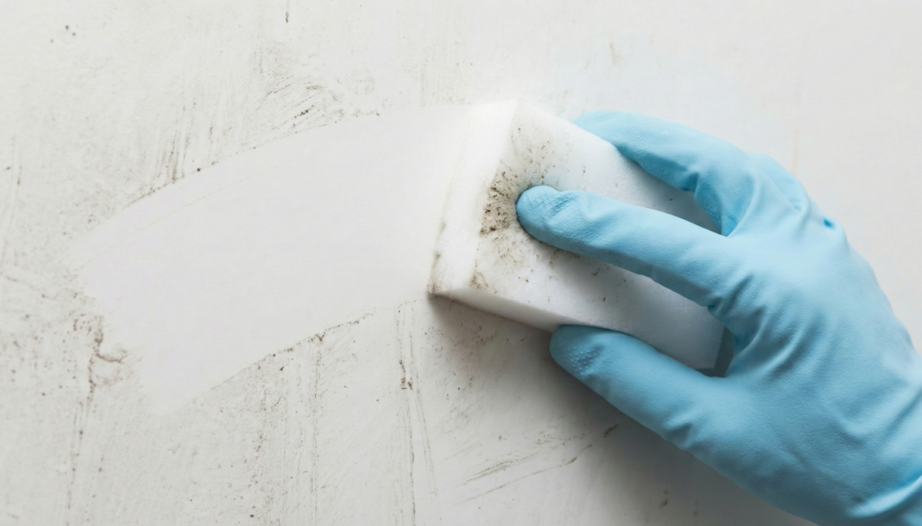 A esponja melamínica que apaga manchas em segundos mas ainda pode arruinar o brilho se você usar no lugar errado