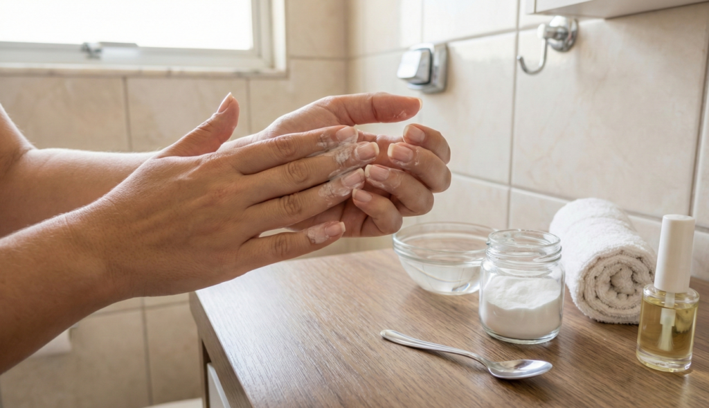 Nem esmalte, nem base cara: bicarbonato nas unhas pode tirar opacidade e melhorar o visual sem esforço