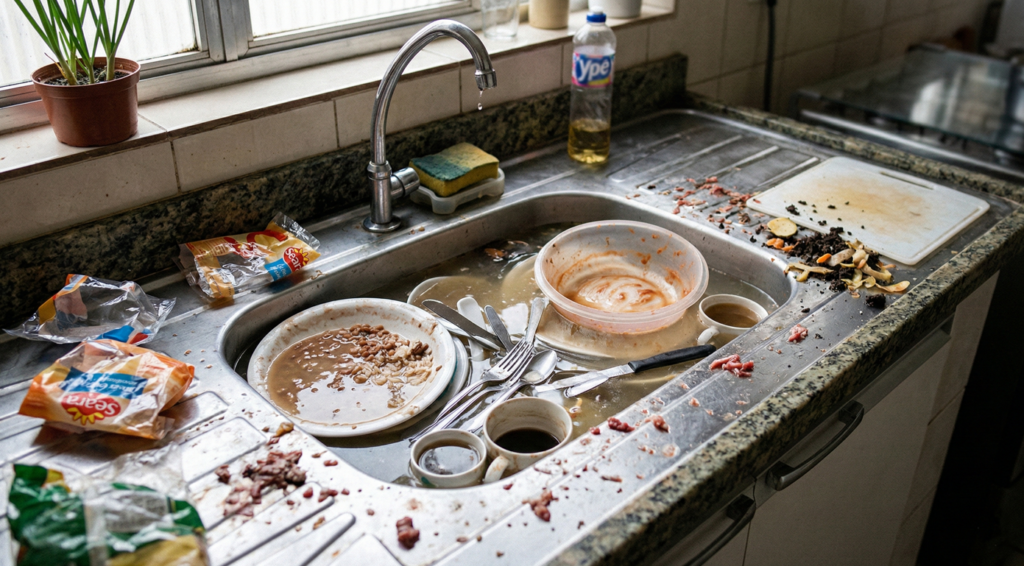 Como lavar louça à mão sem contaminação e com resultado realmente limpo