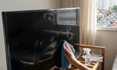 Como deixar a tela de TV impecável mesmo sem ter produtos caros e sem risco de danificar o anti-reflexo