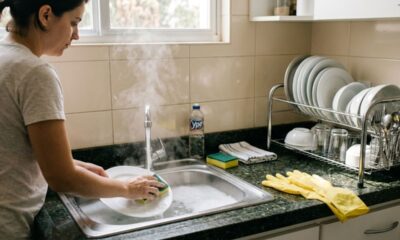 Pouca gente sabe o jeito correto de lavar louça sem espalhar gordura e sujeira
