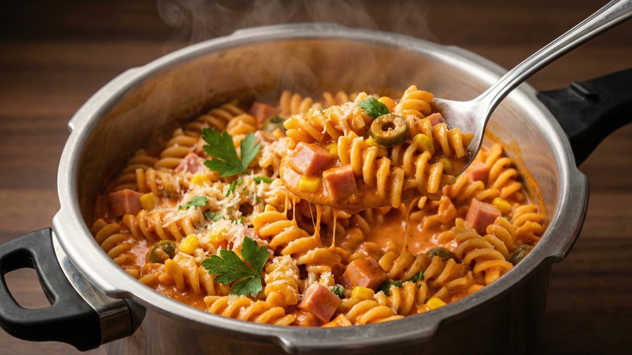 Essa receita simples de macarrão ganha qualidade ao misturar massa no molho caseiro