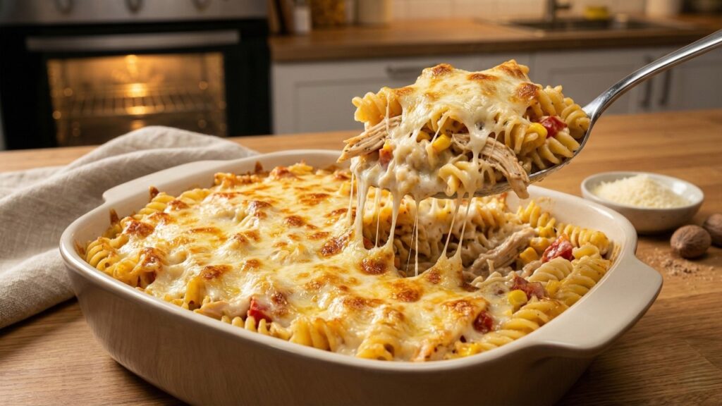 Esse macarrão de forno rende cerca de 10 porções, fica pronto em 50 minutos e é perfeito para o almoço