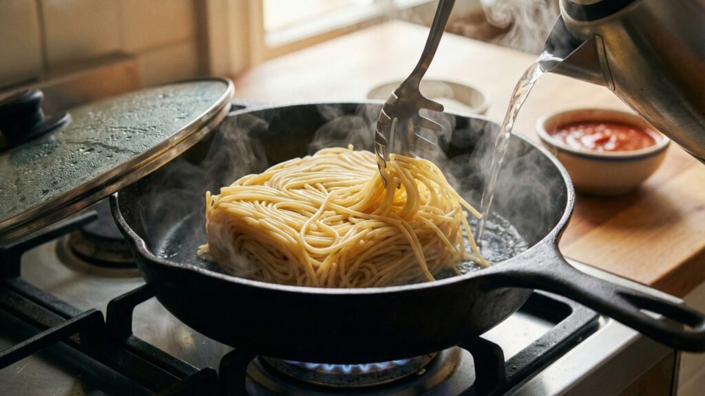 Adeus macarrão grudado: esse truque de 30 segundos salva a porção e ainda melhora a finalização com o molho