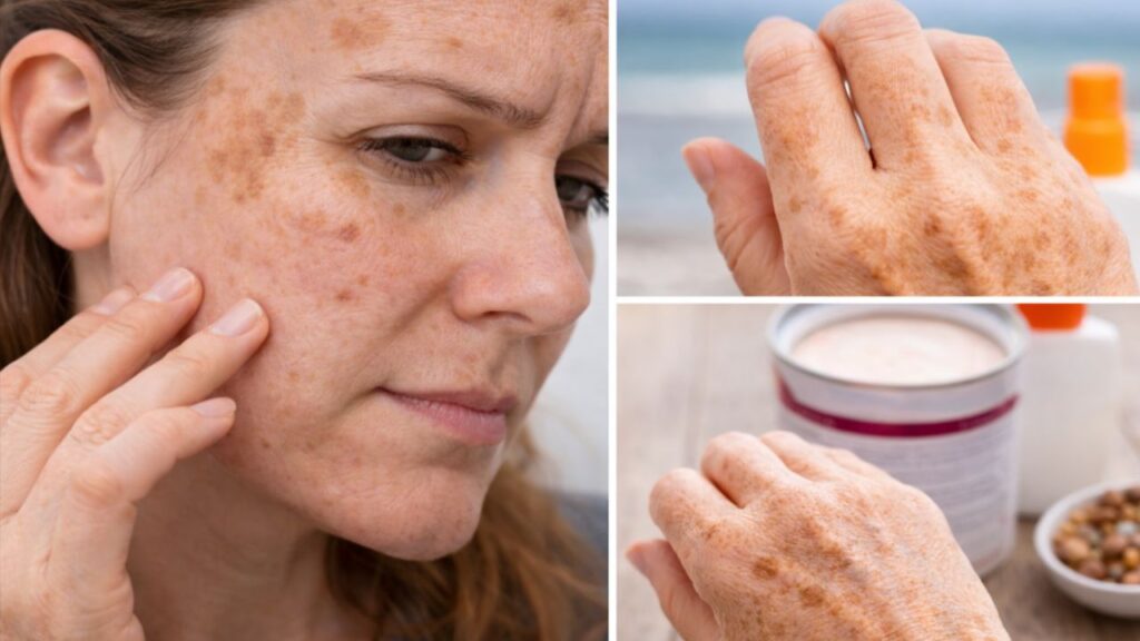 O que acontece com as manchas de sol quando você usa babosa e rosa mosqueta