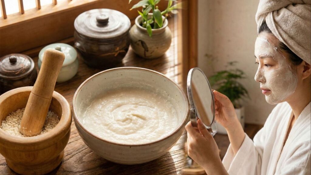 Por que a máscara de farinha de arroz para clarear manchas é o fenômeno do momento