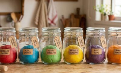 Bicarbonato e amido criam a massinha caseira mais perfeita e macia que você já viu