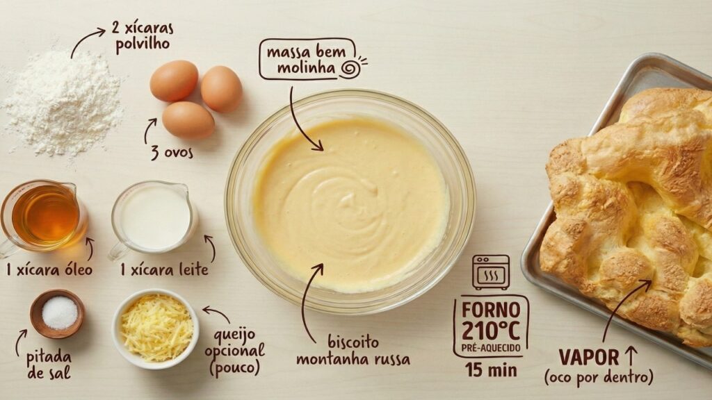 Essa receita de biscoito da minha vó cresce em 15 minutos, perfeita para servir ainda quente