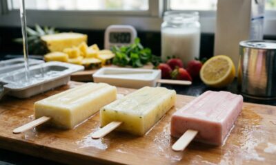 3 opções de picolés cremosos com poucos ingredientes para refrescar quando o calor aperta