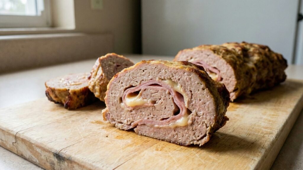 O rocambole de carne moída recheado que fica suculento e bem temperado em 50 minutos